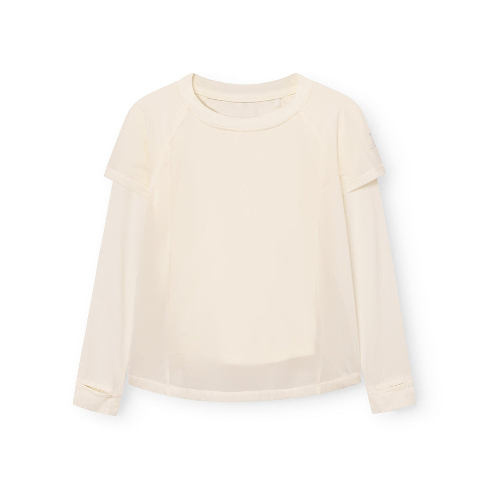 Mini A Ture Matstalia LS UV T-Shirt GRS Papyrus White