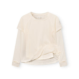Mini A Ture Matstalia LS UV T-Shirt GRS Papyrus White