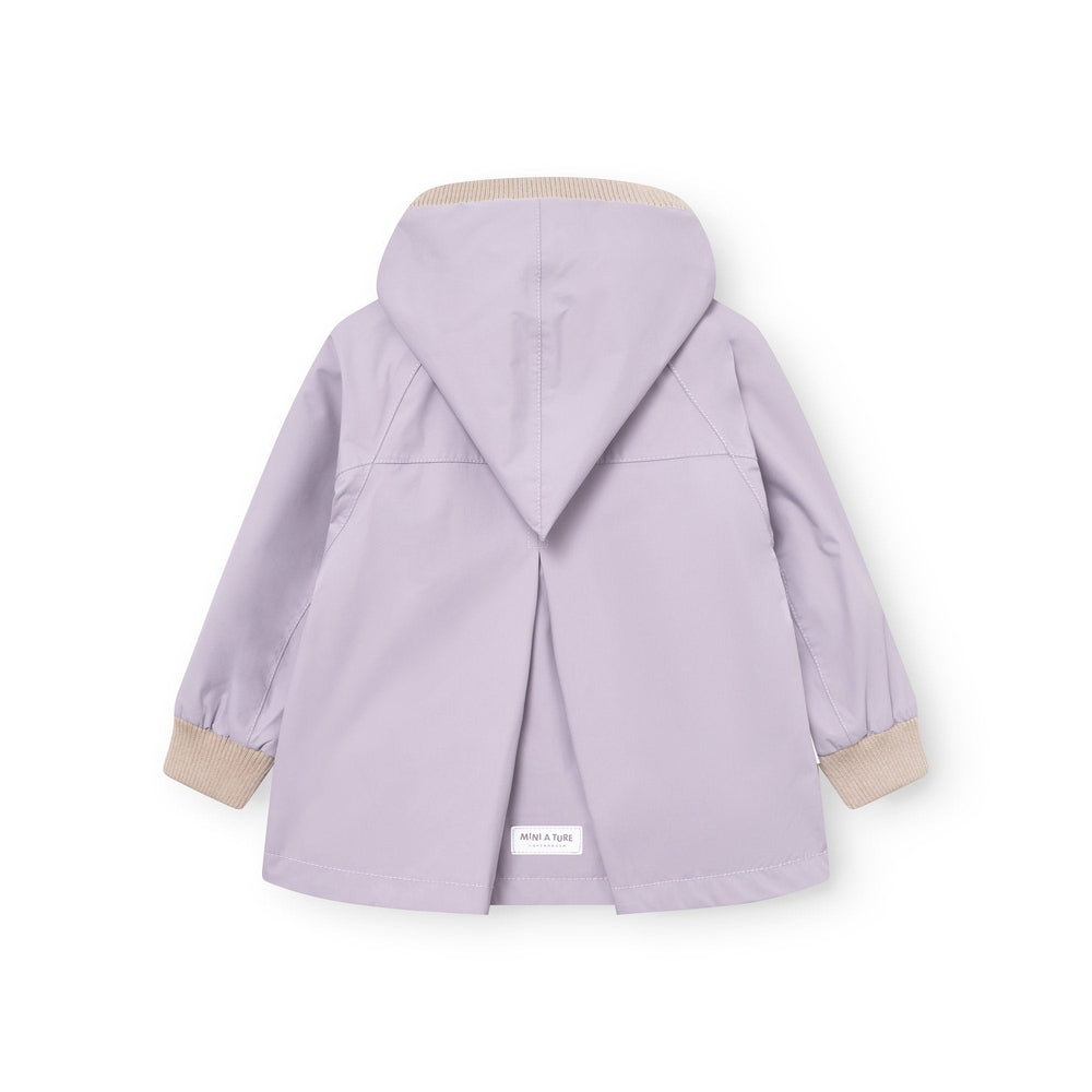 MINI A TURE Mini A Ture Matwiami Jacket Minimal Lilac With contrasting beige ribbed trim and back pleat img 4/5