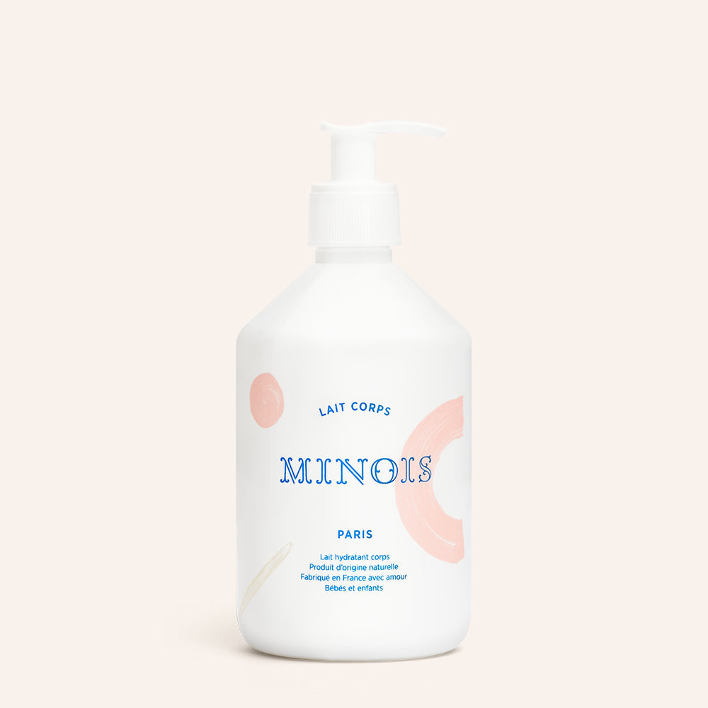 Minois Paris body lotion 500 ml white pump bottle for babies