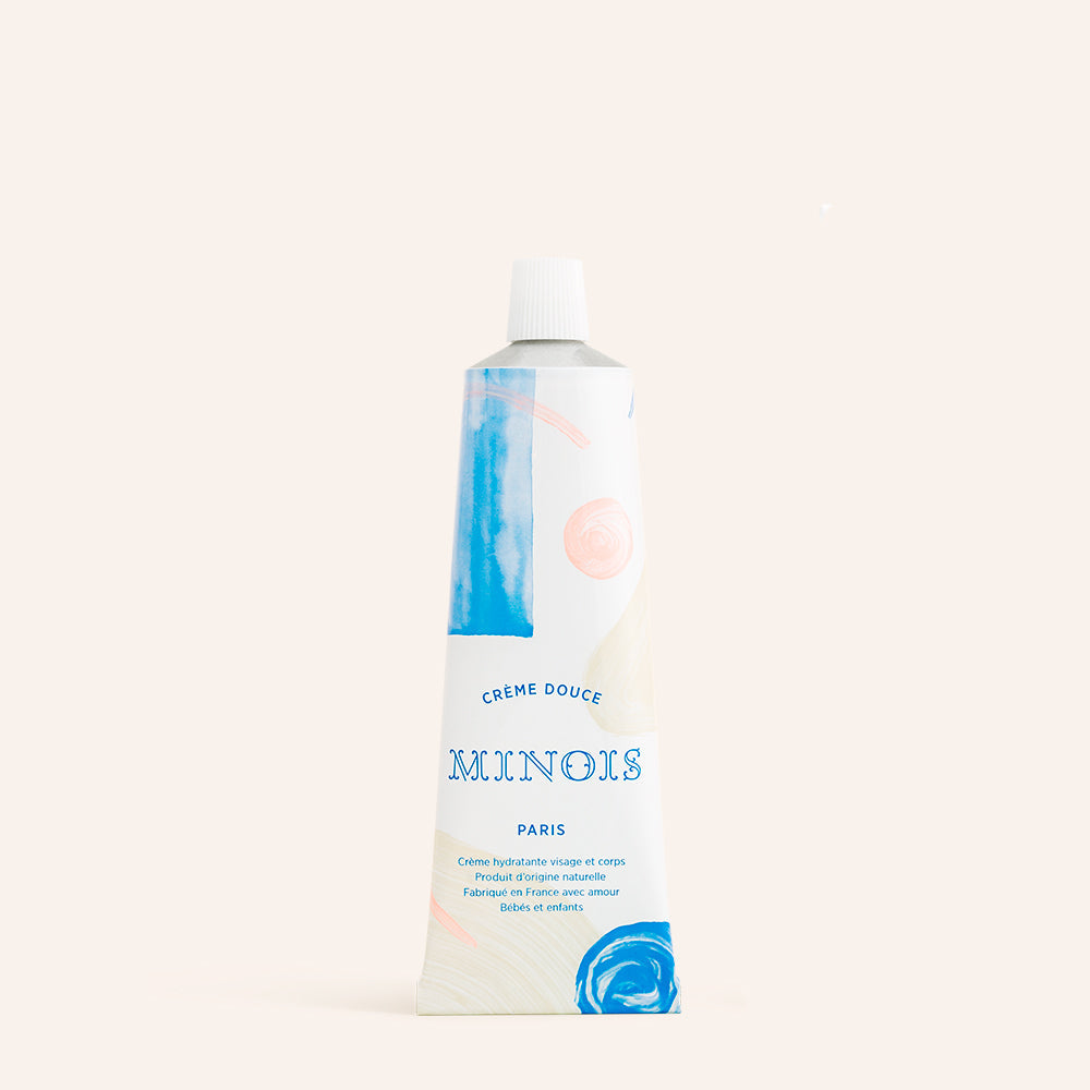 MINOIS PARIS face and body cream 100 ml tube with blue pastel artwork