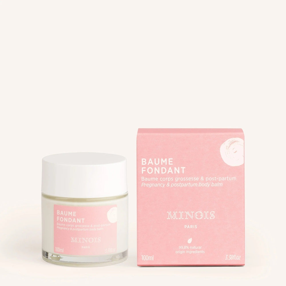 MINOIS PARIS Minois Paris Mama Firming Treatment Balm 100 ml glass jar with white cap and pink branded box img 4/4