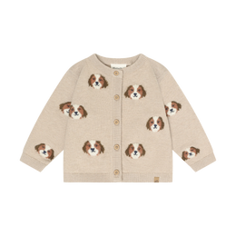 Minymo Knit Cardigan Beige Melange