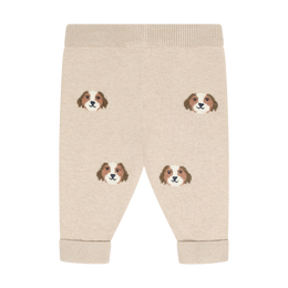 Minymo Knit Pants Beige Melange