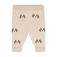 Minymo Knit Pants Beige Melange