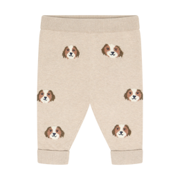 Minymo Knit Pants Beige Melange