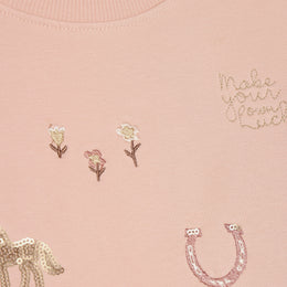 Minymo Long Sleeve Sweatshirt Cameo Rose