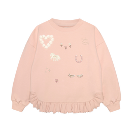 Minymo Long Sleeve Sweatshirt Cameo Rose