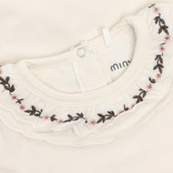 Minymo Long Sleeve Bodysuit Seedpearl