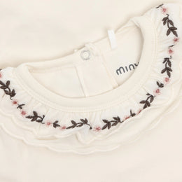 Minymo Long Sleeve Bodysuit Seedpearl