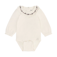 Minymo Long Sleeve Bodysuit Seedpearl