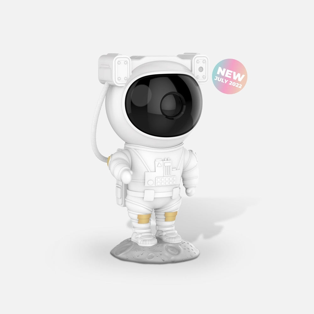 MOB Galaxy Light Projector astronaut night light in white with black visor