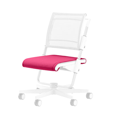 MOLL Scooter Seat Cushion pink pad on white chair frame for kids

