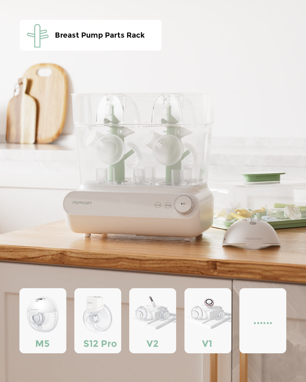 Momcozy 3 Layers Fast Bottle Sterilizer & Dryer - image 4