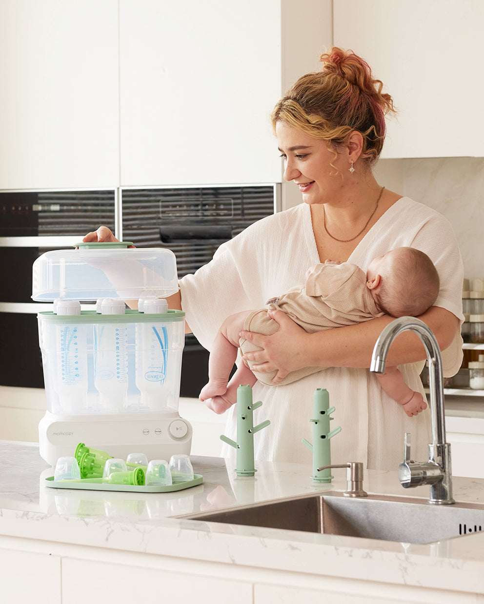 Momcozy 3 Layers Fast Bottle Sterilizer & Dryer - image 6