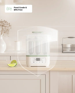Momcozy 8-in-1 Baby Bottle Steam Sterilizer - White