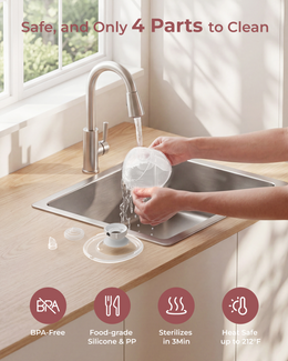 Momcozy All-In-One Hands-Free Breast Pump Grey - M5 Smart