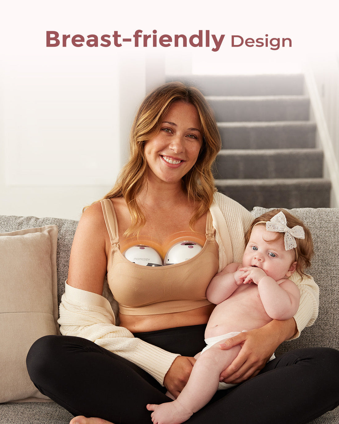Momcozy All-In-One Hands-Free Breast Pump Grey - M5 Smart - image 8