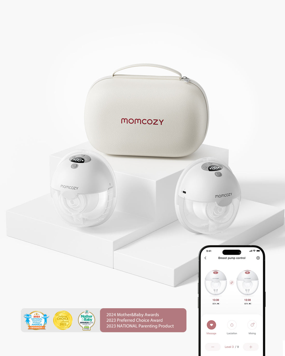 Momcozy All-In-One Hands-Free Breast Pump Grey - M5 Smart - image 13