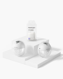 Momcozy All-In-One Hands-Free Breast Pump Grey - M5 Smart