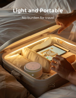 Momcozy Baby Sound Machine - Long Battery Life (Warm Light)