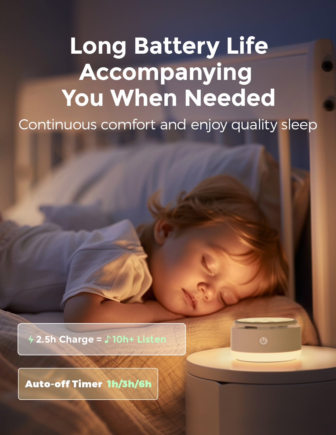 Momcozy Baby Sound Machine - Long Battery Life (Warm Light) - image 7