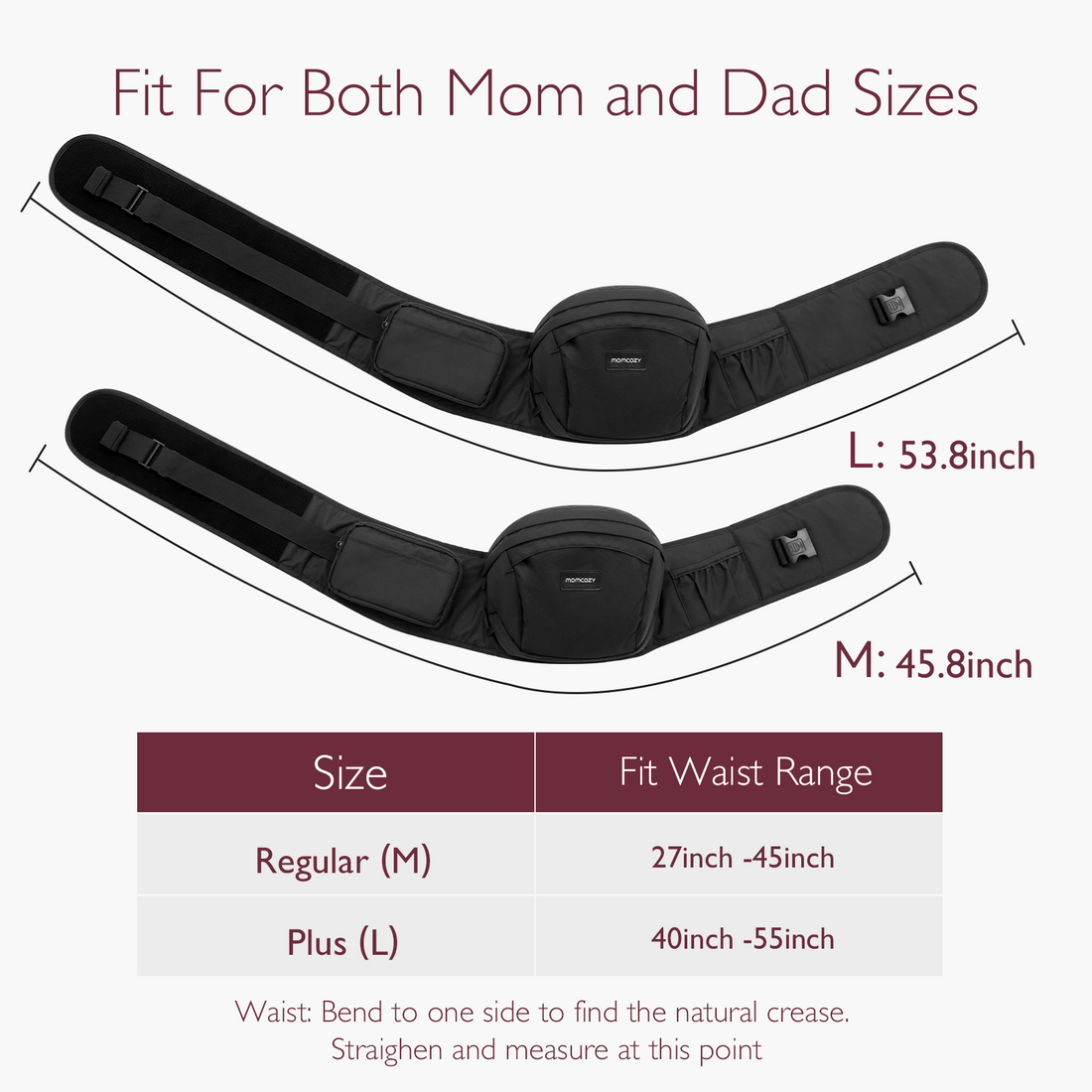 Momcozy Baby Wander360 Hip Seat Carrier - Black - image 3