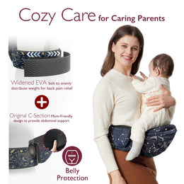 Momcozy Baby Wander360 Hip Seat Carrier - Black