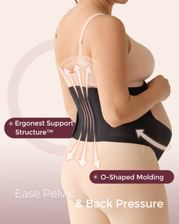 Momcozy BumpEase - Ergonest Maternity Belly Band - Oyster Pink