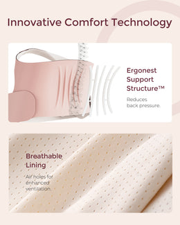 Momcozy BumpEase - Ergonest Maternity Belly Band - Oyster Pink