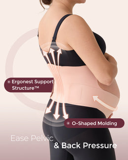 Momcozy BumpEase - Ergonest Maternity Belly Band - Oyster Pink