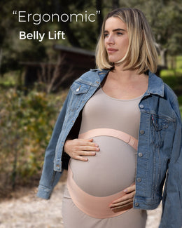 Momcozy BumpEase - Ergonest Maternity Belly Band - Oyster Pink