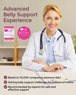 Momcozy BumpEase - Ergonest Maternity Belly Band - Oyster Pink