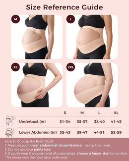 Momcozy BumpEase - Ergonest Maternity Belly Band - Oyster Pink