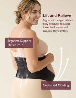 Momcozy BumpEase - Ergonest Maternity Belly Band - Oyster Pink