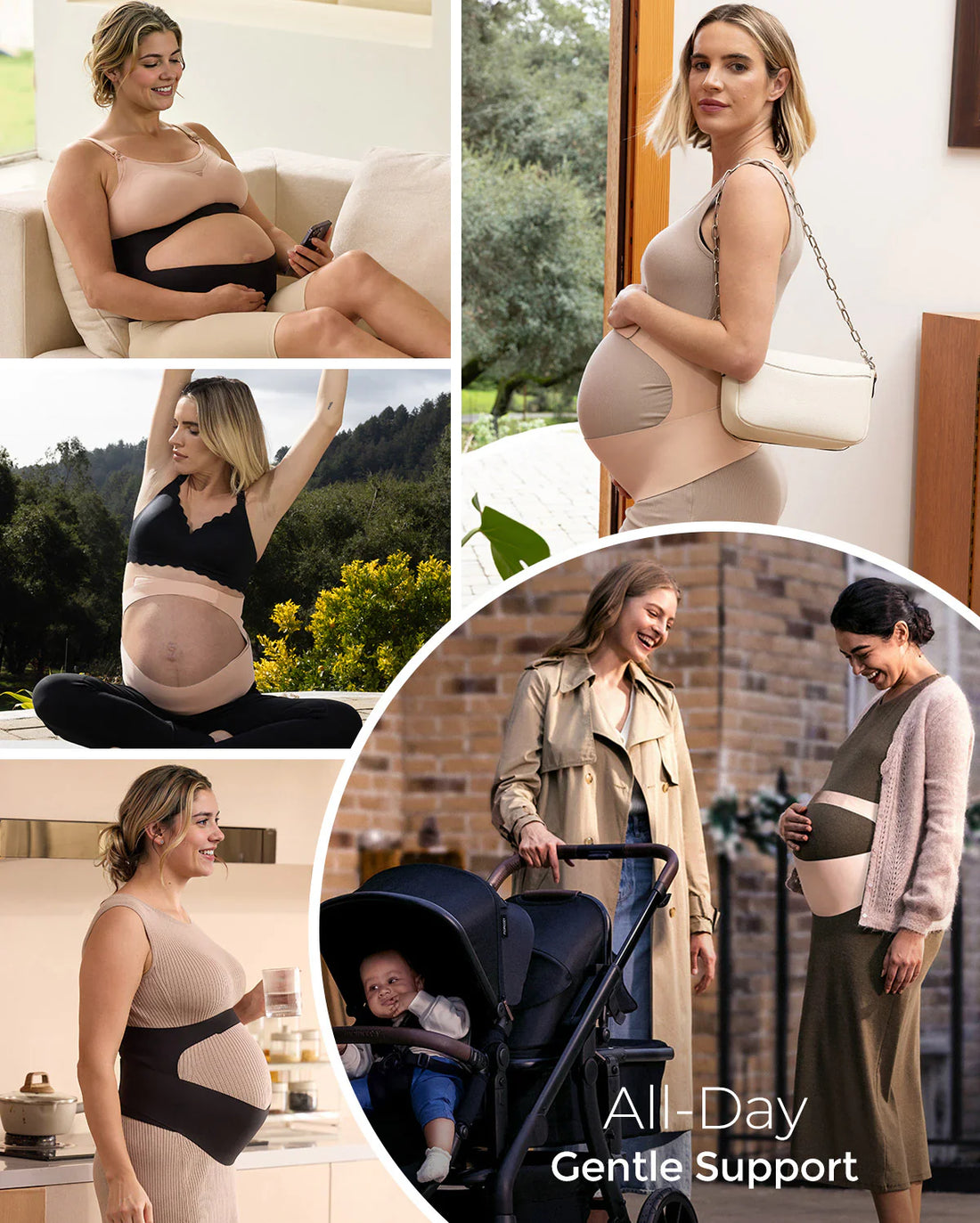 Momcozy BumpEase - Ergonest Maternity Belly Band - Oyster Pink - image 41