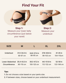 Momcozy BumpEase - Ergonest Maternity Belly Band - Oyster Pink