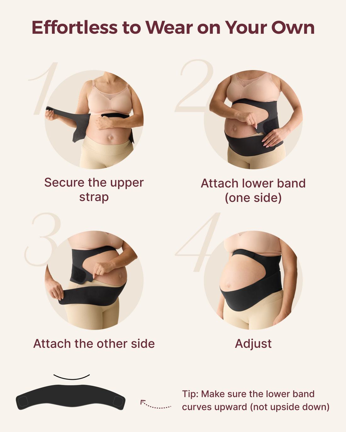 Momcozy BumpEase - Ergonest Maternity Belly Band - Oyster Pink - image 45