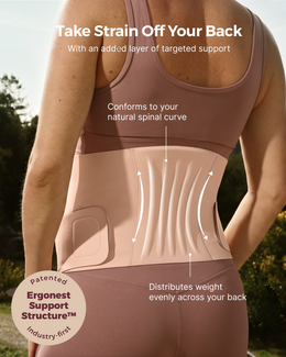 Momcozy BumpEase - Ergonest Maternity Belly Band - Oyster Pink