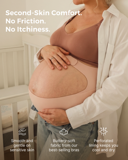 Momcozy BumpEase - Ergonest Maternity Belly Band - Oyster Pink