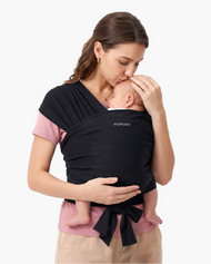 Momcozy Easy to Wear Hands Free Baby Wrap Carrier - Deep Grey