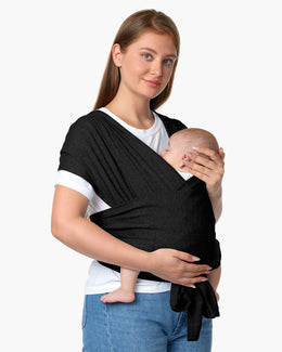 Momcozy Easy to Wear Hands Free Baby Wrap Carrier - Deep Grey