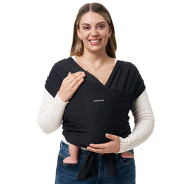 Momcozy Easy to Wear Hands Free Baby Wrap Carrier - Deep Grey