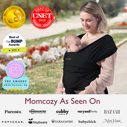 Momcozy Easy to Wear Hands Free Baby Wrap Carrier - Deep Grey