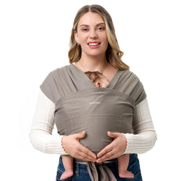 Momcozy Easy to Wear Hands Free Baby Wrap Carrier - Deep Grey