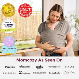 Momcozy Easy to Wear Hands Free Baby Wrap Carrier - Deep Grey