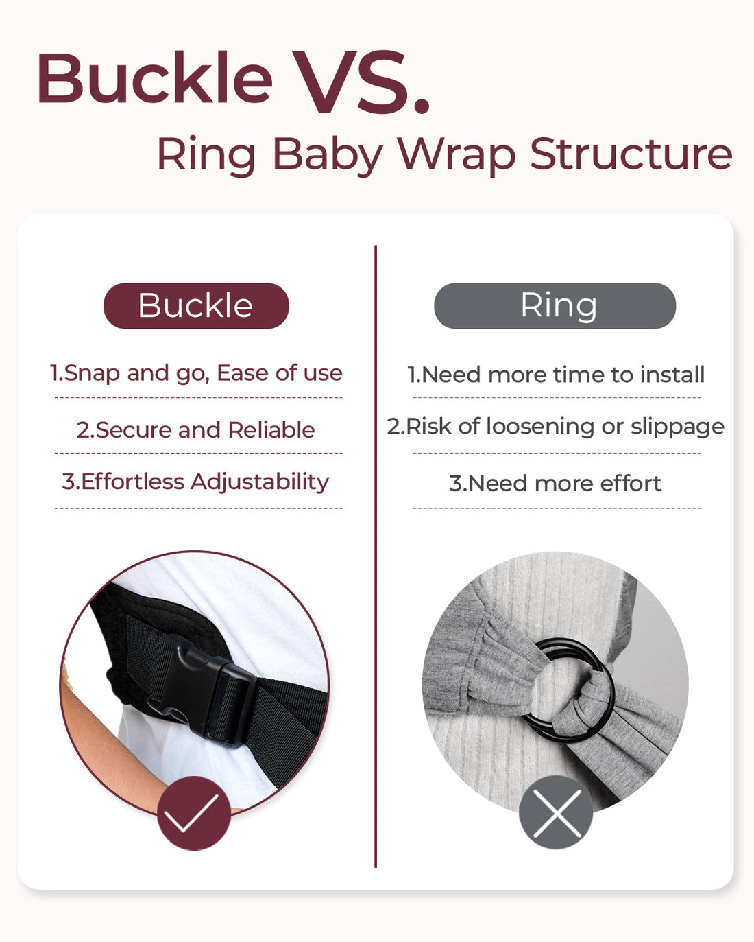Momcozy Easy to Wear Hands Free Baby Wrap Carrier - Deep Grey - image 27