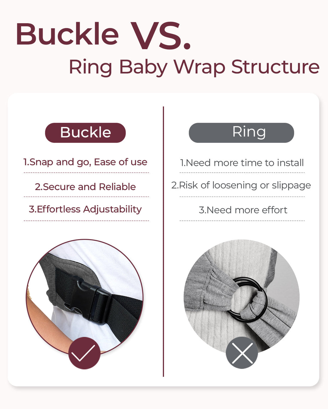 Momcozy Easy to Wear Hands Free Baby Wrap Carrier - Deep Grey - image 40