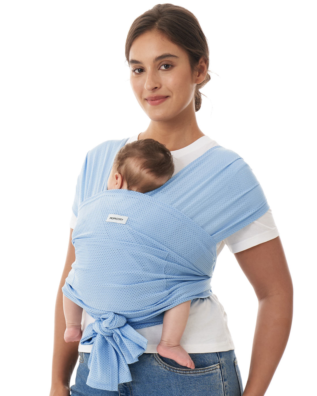 Momcozy Easy to Wear Hands Free Baby Wrap Carrier - Deep Grey - image 41