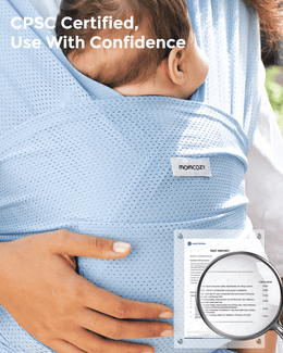 Momcozy Easy to Wear Hands Free Baby Wrap Carrier - Deep Grey